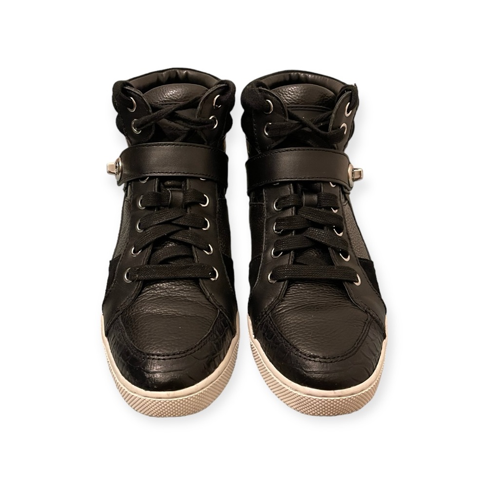 Coach Pembroke Patchwork Leather High Top Sneakers